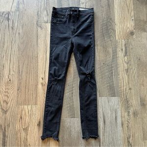 Black Rag & Bone Ripped Knee Skinny Jeans 27